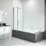 Merlyn 900x1500mm 2-Panel Square Folding Bath Screen (6mm)