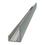 Fibo Polished Chrome J-Shaped End Cap Profile 2.4m