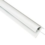 Fibo White PVC Rounded External Profile 2.4m