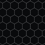 Fibo Urban - Black Silk (Hexagonal) - Pk/2