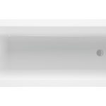 Solace Square Single End SUPERCAST 1700x750x550mm 0TH Bath w/Legs