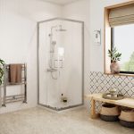 Core Easy-Fit 800mm Corner Entry Door - Chrome