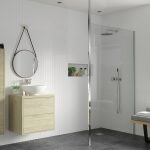 Elite 700mm Wetroom Panel & Floor-to-Ceiling Pole - Chrome