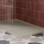 30mm Slate 1000x800mm Rectangular Tray & Waste - Latte