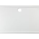 45mm Low Profile 1800x800mm Rectangular Tray & Waste - White