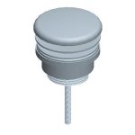 VitrA Universal Ceramic Waste (Push-Open) - White