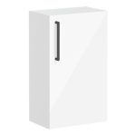 VitrA Root Flat 40cm 1 Door Slim Lower/Base Unit (RH Hinge) - High Gloss White