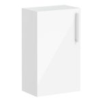VitrA Root Flat 40cm 1 Door Slim Lower/Base Unit (LH Hinge) - High Gloss White