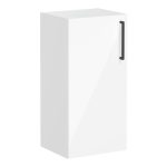 VitrA Root Flat 40cm 1 Door Lower/Base Unit (LH Hinge) - High Gloss White