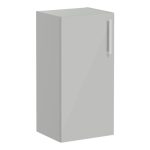 VitrA Root Flat 40cm 1 Door Lower/Base Unit (LH Hinge) - Shiny Pearl Grey