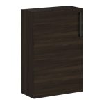 VitrA Root Flat 55cm 1 Door Slim Lower/Base Unit (LH Hinge) - Walnut