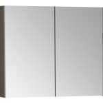 VitrA 820x695mm Mirrored Cabinet - Brushed Chrome