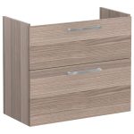 VitrA Root Flat 80cm 2 Drawer Slim Washbasin Unit - Cordoba