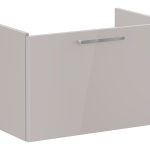 VitrA Root Flat 80cm 1 Drawer Washbasin Unit - Bright Sahara Beige