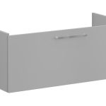 VitrA Root Flat 100cm 1 Drawer Washbasin Unit - Matt Rock Grey