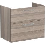 VitrA Root Flat 80cm 2 Drawer Washbasin Unit - Cordoba