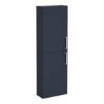 VitrA Root Flat 55cm 2 Door Slim Tall Unit (LH Hinge) - Matt Dark Blue
