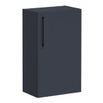 VitrA Root Flat 40cm 1 Door Slim Lower/Base Unit (RH Hinge) - Matt Dark Blue