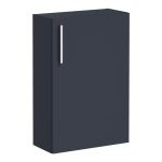 VitrA Root Flat 55cm 1 Door Slim Lower/Base Unit (RH Hinge) - Matt Dark Blue