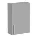 VitrA Root Flat 60cm 1 Door Upper/Wall Unit (RH Hinge) - Matt Rock Grey