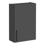 VitrA Root Flat 60cm 1 Door Upper/Wall Unit (RH Hinge) - Matt Storm Grey