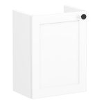 VitrA Root Classic 40cm 1 Door Wall Hung Slim Washbasin Unit (LH Hinge) - Matt White