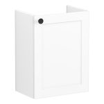 VitrA Root Classic 40cm 1 Door Wall Hung Slim Washbasin Unit (RH Hinge) - Matt White
