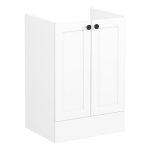 VitrA Root Classic 60cm 2 Door Floor Standing Washbasin Unit - Matt White
