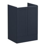 VitrA Root Classic 60cm 2 Door Floor Standing Washbasin Unit - Matt Dark Blue