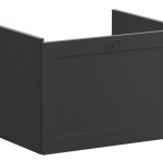 VitrA Root Classic 60cm 1 Drawer Washbasin Unit - Matt Graphite