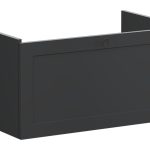 VitrA Root Classic 80cm 1 Drawer Washbasin Unit - Matt Graphite