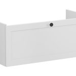 VitrA Root Classic 100cm 1 Drawer Slim Washbasin Unit - Matt Light Grey