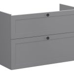 VitrA Root Classic 100cm 2 Drawer Washbasin Unit - Matt Grey