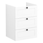 VitrA Root Classic 60cm 3 Drawer Washbasin Unit - Matt White