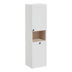 VitrA Root Classic 40cm 2 Door Semi-Tall Unit w/Laundry Basket (RH Hinge) - Matt Light Grey