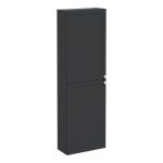 VitrA Root Classic 55cm 2 Door Slim Tall Unit (LH Hinge) - Matt Graphite