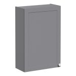 VitrA Root Classic 60cm 1 Door Upper/Wall Unit (LH Hinge) - Matt Grey