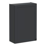 VitrA Root Classic 60cm 1 Door Upper/Wall Unit (LH Hinge) - Matt Graphite