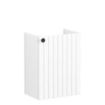 VitrA Root Groove 40cm 1 Door Wall Hung Slim Washbasin Unit (RH Hinge) - Matt White