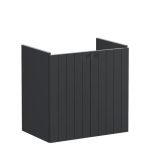 VitrA Root Groove 60cm 2 Door Wall Hung Slim Washbasin Unit - Matt Graphite