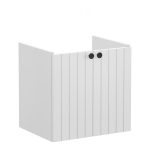 VitrA Root Groove 60cm 2 Door Wall Hung Washbasin Unit - Matt Light Grey