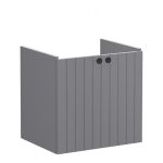 VitrA Root Groove 60cm 2 Door Wall Hung Washbasin Unit - Matt Grey
