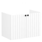 VitrA Root Groove 80cm 2 Door Wall Hung Washbasin Unit - Matt White