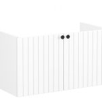 VitrA Root Groove 100cm 2 Door Washbasin Unit - Matt White