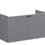 VitrA Root Groove 100cm 2 Door Washbasin Unit - Matt Grey