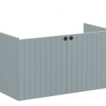 VitrA Root Groove 100cm 2 Door Washbasin Unit - Matt Fjord Green
