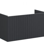 VitrA Root Groove 100cm 2 Door Washbasin Unit - Matt Graphite