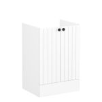 VitrA Root Groove 60cm 2 Door Floor Standing Washbasin Unit - Matt White