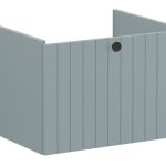 VitrA Root Groove 60cm 1 Drawer Washbasin Unit - Matt Fjord Green