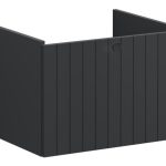 VitrA Root Groove 60cm 1 Drawer Washbasin Unit - Matt Graphite